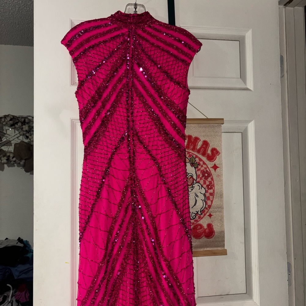 Pink Sequin Dress - Picture 3 of 5